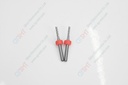 Diamond down cut with (red stopper)