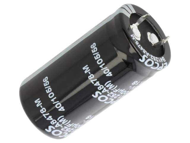 Epcos, electrolytic, SNAP-IN, 4700uF, 63VDC, Ø25.4x50mm, ±20%